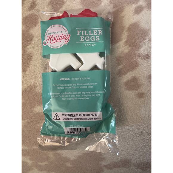 Destination Holiday HEB Texas Shaped Red, White & Blue Filler Eggs (Set of 8) - Picture 2 of 2